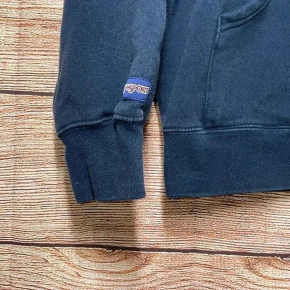 JANSPORT Navy Hoodie MINES Medium - Picture 3 of 5
